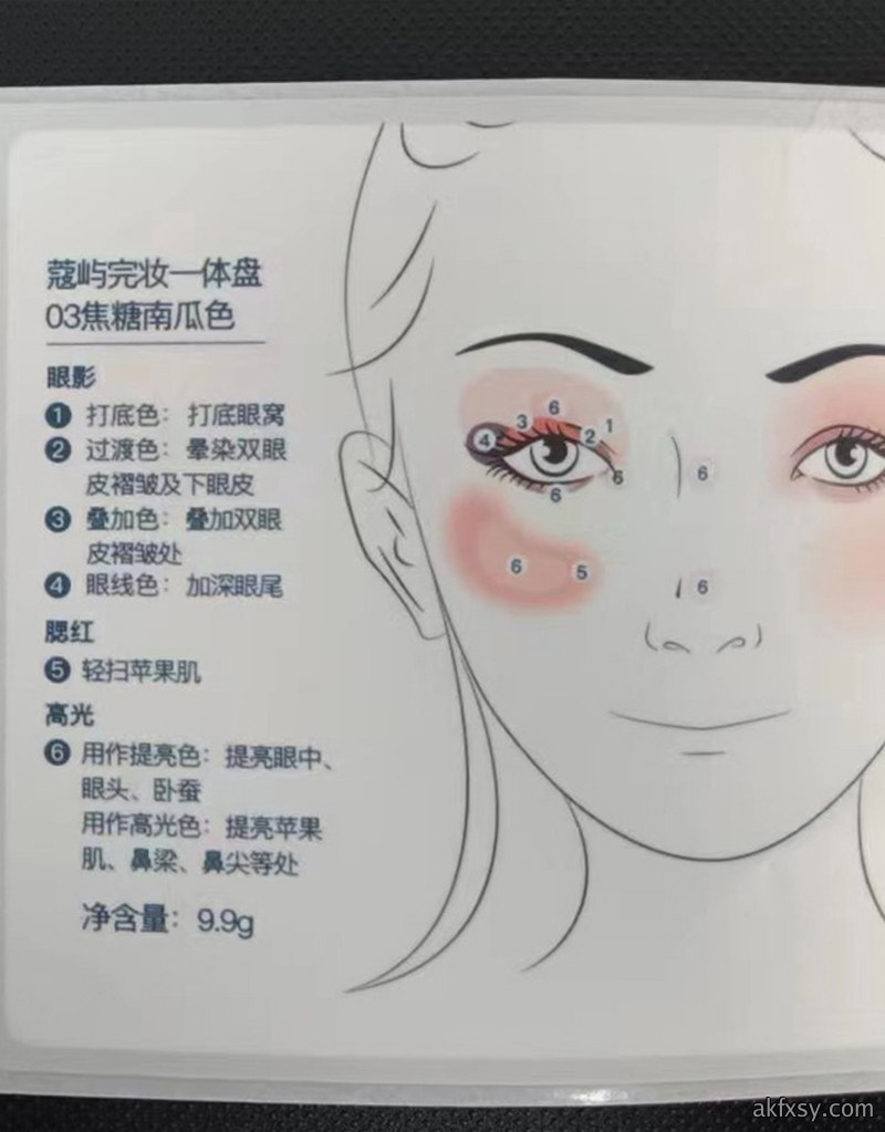 眼影合成纸标